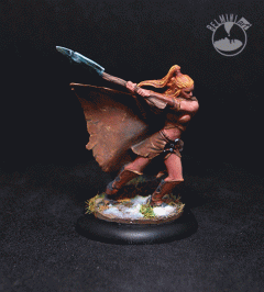 Spherewars Female Barbarian with Double Axe