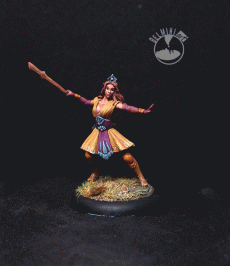 Darksword Female Mystic-Mage with Staff