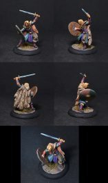 Wildling Warrior with Long Sword and Shield