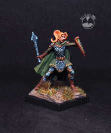 Darksword Female Warrior Cleric with Mace