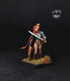 Female Warrior/Cleric with Sword