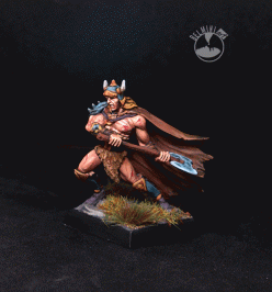 Male Barbarian with Battle Axe
