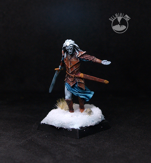 Darksword Dark Male Elven Warrior with Long Sword