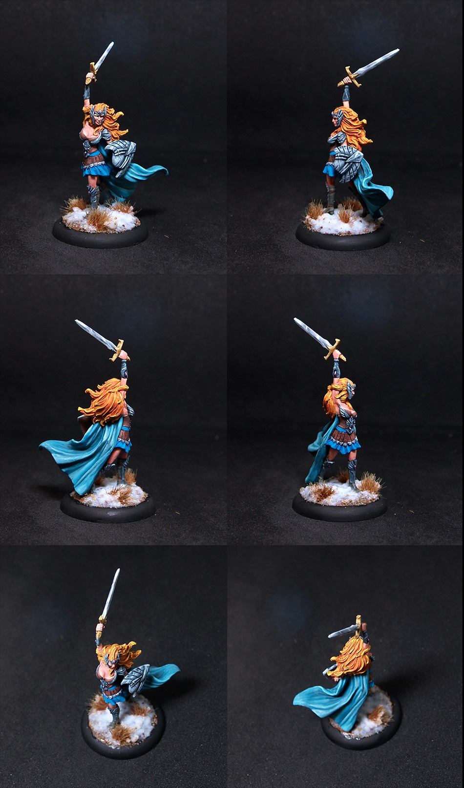 Darksword Female Warrior with Sword and Shield