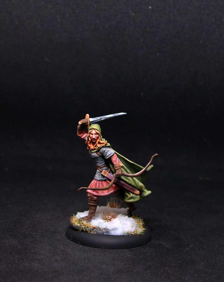 Darksword Female Ranger with Bow and Sword