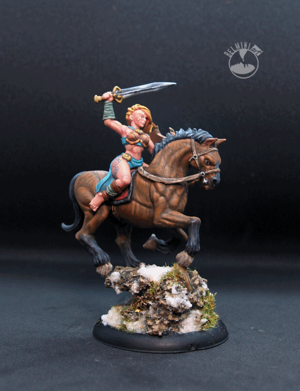 WARLORD REAPER figurine miniature jdr cavalier horse 14213 1 x LADY DEVONA 