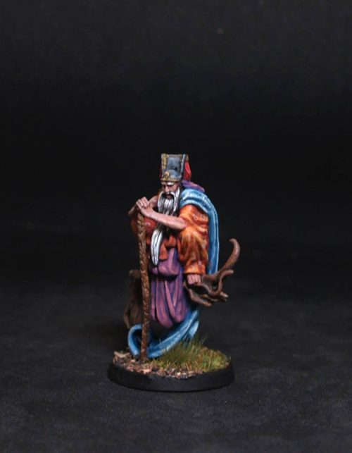 Old man on tree.Rpg character.Hand painted miniature