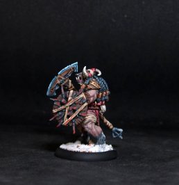 Beastman.Monster.Rpg rol character or npc.Hand painted miniature.Printed