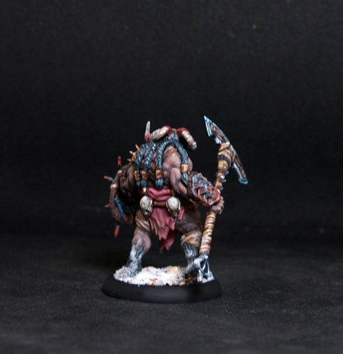 Beastman.Monster.Rpg rol character or npc.Hand painted miniature.Printed