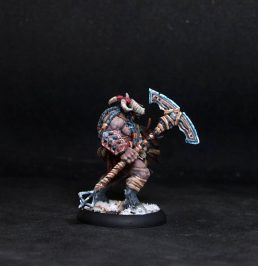 Beastman.Monster.Rpg rol character or npc.Hand painted miniature.Printed