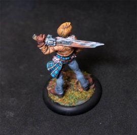 Male survivor adventurer.Rpg rol character.Hand painted miniature.Printed