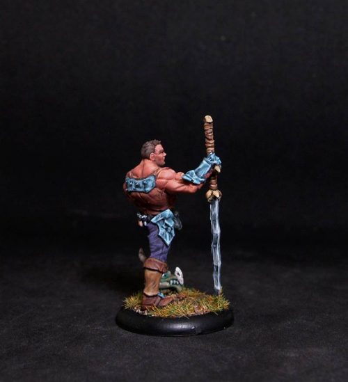 Male Demon Hunter.Rpg rol character or npc.Hand painted miniature.Printed