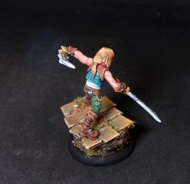 Male survivor adventurer.Rpg rol character.Hand painted miniature.Printed