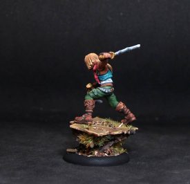 Male survivor adventurer.Rpg rol character.Hand painted miniature.Printed