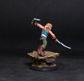 Male survivor adventurer.Rpg rol character.Hand painted miniature.Printed