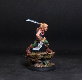 Male survivor adventurer.Rpg rol character.Hand painted miniature.Printed