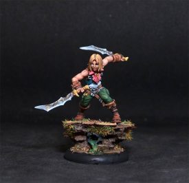 Male survivor adventurer.Rpg rol character.Hand painted miniature.Printed