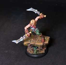 Male survivor adventurer.Rpg rol character.Hand painted miniature.Printed